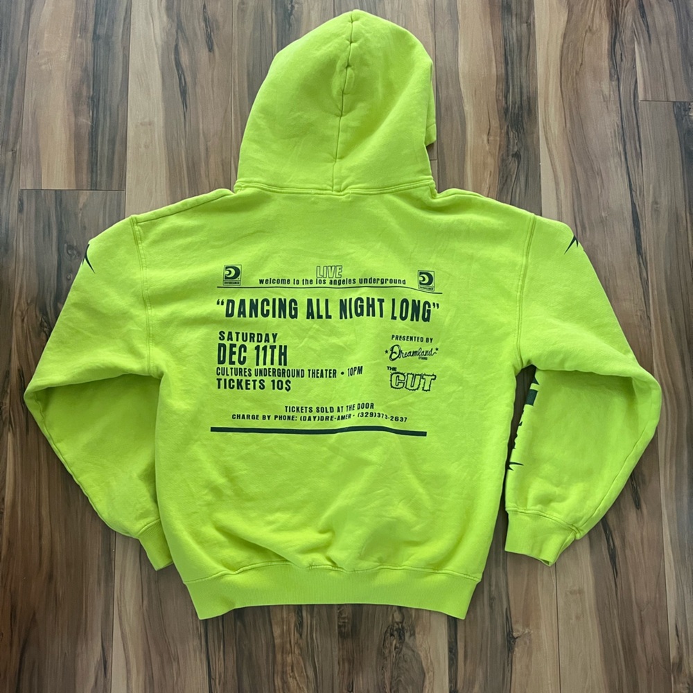 Daydreamer Event Hoodie in Lime Green, XS